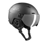 BLACK CREVICE Casco da sci con visiera KIRCHBERG I Casco traspirante uomo e donna con fori per areazione I Casco unisex I Casco adattabile I Alta vestibilità