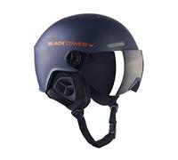 BLACK CREVICE Casco da sci Gstaad I Casco da sci con visiera stile pilota in diversi colori I Casco da sci per Uomo & Donna I Casco da sci in policarbonato I Casco traspirante I Regolabile