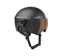 BLACK CREVICE Casco da sci Gstaad I Casco da sci con visiera stile pilota in diversi colori I Casco da sci per Uomo & Donna I Casco da sci in policarbonato I Casco traspirante I Regolabile