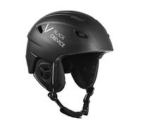BLACK CREVICE Casco da sci per bambini Streif I Casco da sci dal design sportivo per bambini in diversi colori I Casco da sci antiurto unisex I Casco da (54-55 cm), opaco nero/bianco)