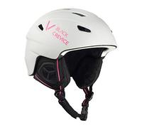 BLACK CREVICE Casco da sci per bambini Streif I Casco da sci dal design sportivo per bambini in diversi colori I Casco da sci antiurto unisex I Casco da (49-51 cm), opaco bianco/rosa)