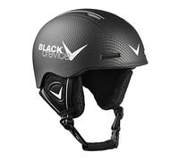 BLACK CREVICE Casco da sci per bambini Stubai I Casco da sci dal design sportivo in diversi colori I Casco da sci antiurto unisex I Casco da sci (48-52, Carbone Nero/Bianco)