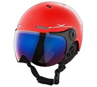 Black Crevice - Casco da Sci, Rosso (Rosso/Bianco), 54-57