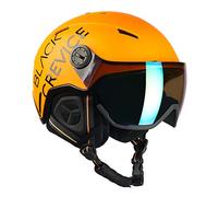 BLACK CREVICE Casco da sci Vail I Casco da sci con visiera stile pilota in diversi colori I Casco da sci per Uomo & Donna I Casco da sci in policarbonato I Casco traspirante I Regolabile