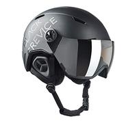 BLACK CREVICE Casco da sci Vail I Casco da sci con visiera stile pilota in diversi colori I Casco da sci per Uomo & Donna I Casco da sci in policarbonato I Casco traspirante I Regolabile