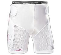Black Crevice Crevice, Pantaloncini Protettivi Donna, Bianco, L