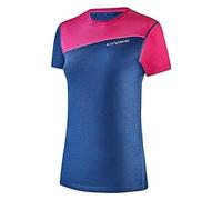 Black Crevice Damen Merino T-Shirt, Blu/Rosa, 48 Donna