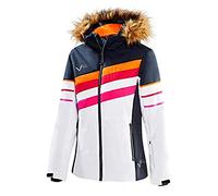 Black Crevice Damen Skijacke Giacca da Sci, White/Black, 42 Donna