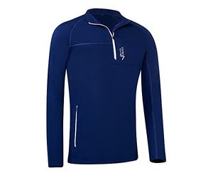 Black Crevice Dolcevita da Sci da Uomo in Lana Merino, Blu Navy, 3XL