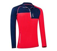 Black Crevice Dolcevita da Sci da Uomo in Lana Merino, Blu/Rosso, M