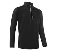 Black Crevice Dolcevita da Sci da Uomo in Lana Merino, Nero, M