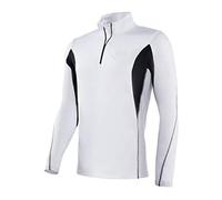 BLACK CREVICE dolcevita sci uomo I maglia uomo funzionale diversi colori e taglie I maglia uomo funzionale traspirante maniche lunghe I maglia uomo termica maniche lunghe I maglia uomo sci (L, Bianco/Nero)