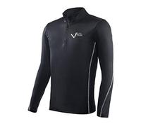 BLACK CREVICE dolcevita sci uomo I maglia uomo funzionale diversi colori e taglie I maglia uomo funzionale traspirante maniche lunghe I maglia uomo termica maniche lunghe I maglia uomo sci (XXL, Nero)