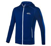 Black Crevice Giacca con Cappuccio in Lana Merino, Blu, XL Uomo