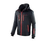 Black Crevice - Giacca da sci da uomo, Multicolore (Nero/Rosso), 48