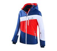 Black Crevice Giacca da Sci, Rosso/Bianco/Navy, 50 Donna