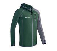 Black Crevice - Giacca in micropile da uomo, strato intermedio con cappuccio, BCR297879, L