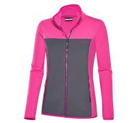 Black Crevice Giacca midlayer da donna, materiale in pile elasticizzato, maglietta funzionale termica elastica e traspirante, 31 - Rosa viola, 52