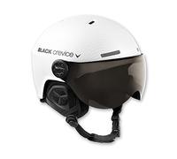 BLACK CREVICE Casco da sci Gstaad I Casco da sci con visiera stile pilota in diversi colori I Casco da sci per Uomo & Donna I Casco da sci in policarbonato I Casco traspirante I Regolabile