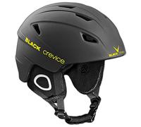 BLACK CREVICE Kitzbühel Casco da sci (Large, Nero/Giallo)