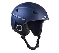 BLACK CREVICE Kitzbühel Casco da sci (Medium, Blu Navy/Bianco)