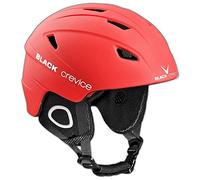 BLACK CREVICE Kitzbühel Casco da sci (Medium, Rosso)
