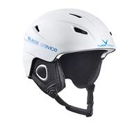 Black Crevice, Kitzbühel, Casco da Sci, per Uomo e Donna, in Policarbonato, Traspirante, Regolabile, M, Bianco/Blu