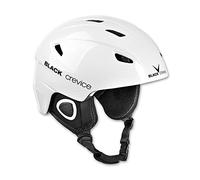 BLACK CREVICE Kitzbühel Casco da sci (Small, Bianco)