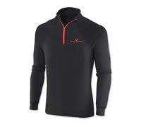Black Crevice Longsleeve Tecnica Nero/Rosso L