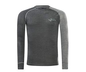 Black Crevice Maglia a Manica Lunga Merino/Uomo | Baselayer | Intimo Funzionale