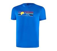Black Crevice Maglietta da Uomo in Lana T-Shirt, Azzurro, M