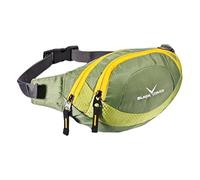 BLACK CREVICE Marsupio I marsupio per uomo & donna I cinghia regolabile I imbottito dietro I marsupio con 2 tasche con cerniera I marsupio sportivo in 4 colori
