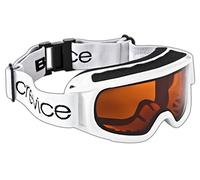 Black Crevice Occhiali da Neve Bianco/Arancione