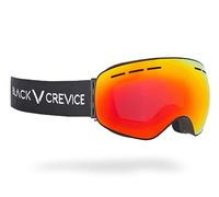 Black Crevice Occhiali da Sci con Lenti sferiche, Adulti (Unisex), revo Nero/Rosso, Standard