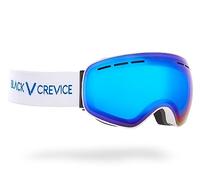 Black Crevice Occhiali da sci con lenti sferiche, bianco/blu revo