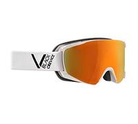 Black Crevice Occhiali da Sci - Schladming - Doppio Parabrezza, Rivestimento Anti-Appannamento, Protezione UV400 (Bianco/Nero, M (Circonferenza Testa 55-58 cm))..