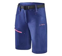 Black Crevice Pantaloncini da Trekking da Donna Escursionismo, Blu Acciaio/Rosa, 48