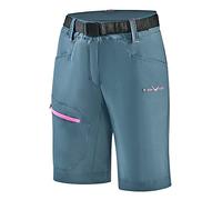 Black Crevice Pantaloncini da Trekking da Donna Escursionismo, Blue Mirage/Pink, 44