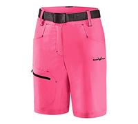Black Crevice Pantaloncini da Trekking da Donna Escursionismo, Rosa/Blu Acciaio, 44