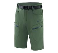 Black Crevice Pantaloncini da Trekking da Uomo, Corti, da Trekking, da Uomo, Impermeabili, ad Asciugatura Rapida, Resistenti e Traspiranti, con Tasche, Verde Foresta/Blu Acciaio, 60