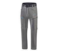 Black Crevice Pantaloni da Trekking da Uomo con Zip off Leg Escursionismo, Antracite/Blu, XL