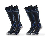 Black Crevice Skisocken 2 Paar, schwarz/blau, 43-46