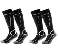 Black Crevice Skisocken 2 Paar, schwarz/weiß, 39-42