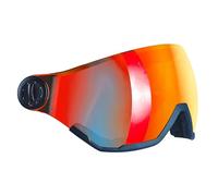 BLACK CREVICE Visiera di ricambio con protezione completa per casco da sci Arlberg, Gstaad, Saalbach & Silvretta, 5 colori, rivestimento anti-appannamento e protezione UV 400 (rosso revo)