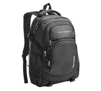 Black Crevice Zaino da 35 l, leggero, per il tempo libero e le escursioni, con pannello posteriore in rete 3D, scomparto per laptop e cintura toracica, Bk - Nero, Di medie dimensioni, Zaino da