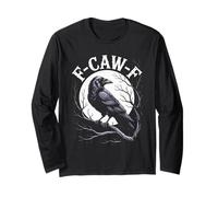 Black Crow F-Caw-F Black Bird Black Raven Maglia a Manica