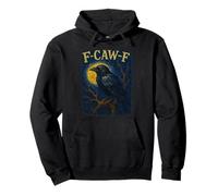Black Crow F-Caw-F Black Bird Felpa con Cappuccio