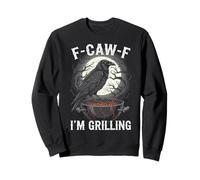 Black Crow F-CAW-F I'm Grilling - Divertente griglia per Barbecue Gotica per Adulti Felpa
