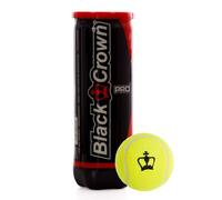 Black Crown - Barca 3 Palline Padel Pro - Resistenti e durevoli - Speciali per professionisti e tornei - Eccellente controllo e movimento in campo