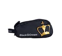 Black Crown - Beauty case modello Miracle Pro - Elegante design nero/oro - impermeabile con finitura 100% PVC e fodera 100% poliestere - spaziosa e compatta (26 x 13,5 x 12 cm), Nero , Trousse